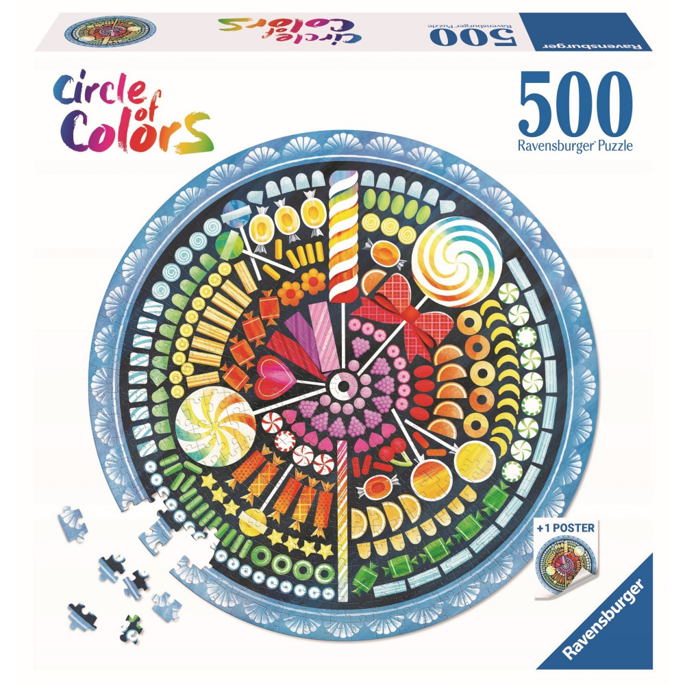 Пазл Ravensburger 173501 Палитра цветов Конфеты 500 элементов 173501 — фото 1