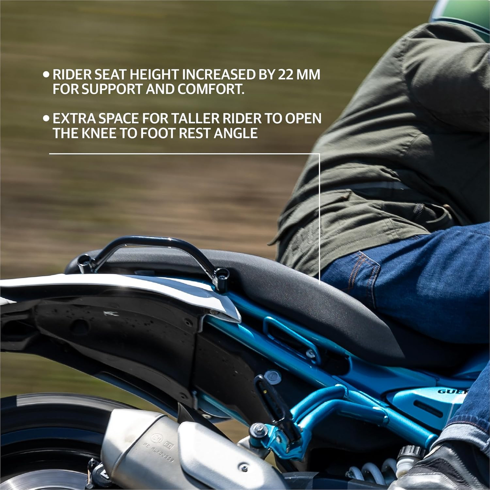 Водительское сиденье Royal Enfield, высокое, черного цвета, арт. KXA00464