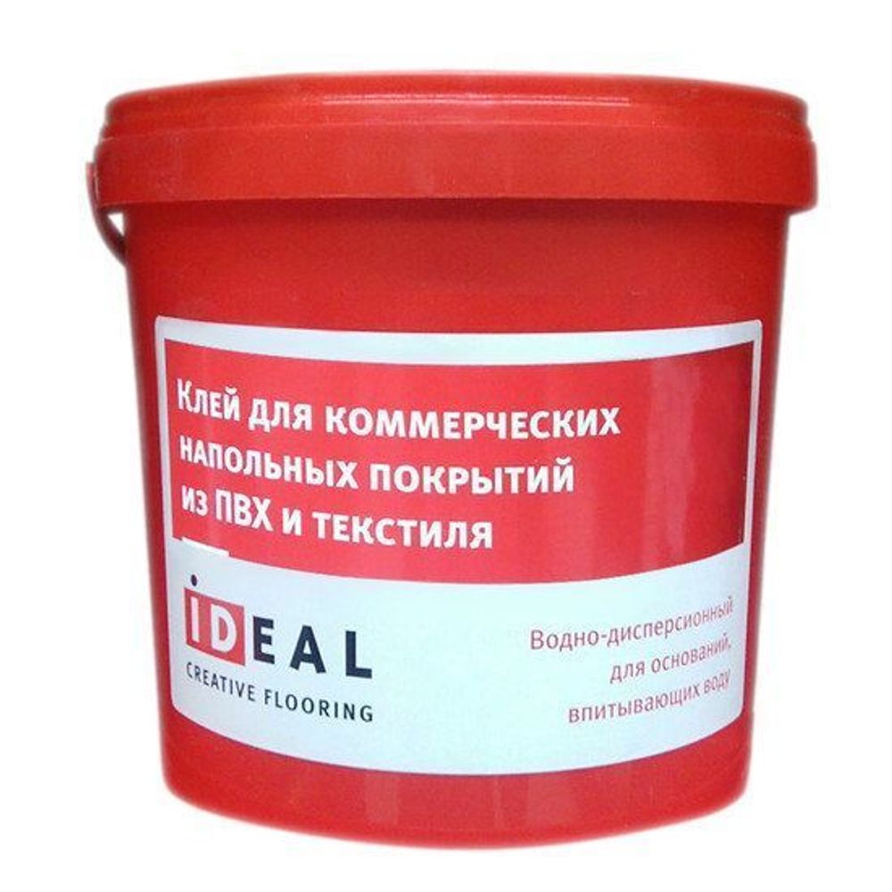 Клей Ideal для коммерческих напольных покрытий из пвх и текстиля 5л (7 кг)