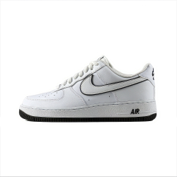 Nike Air Force 1 07 "White Black Outline Swoosh"