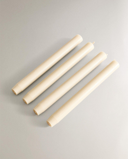 Декоративная свеча Zara Home, 23.5х2.2х2.2 см, бумага, 4 шт., 6338/065