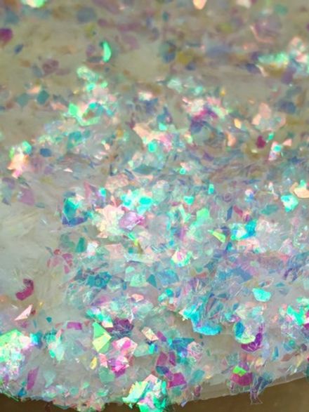 Хлопья - слюда 88717 хамелеон прозрачный - для литья изделий и творчества