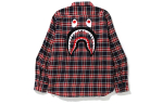 A Bathing Ape Shark Flannel Check Shirt Fw19