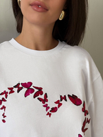 Футболка оверсайз с принтом длинная14