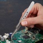 Пинцет изогнутый узкий 120мм легкий REXANT