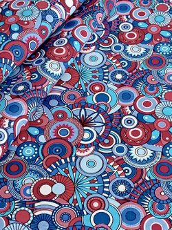 Ткань бязь плательная, рис. "Калейдоскоп", ширина 150 см, арт. 352