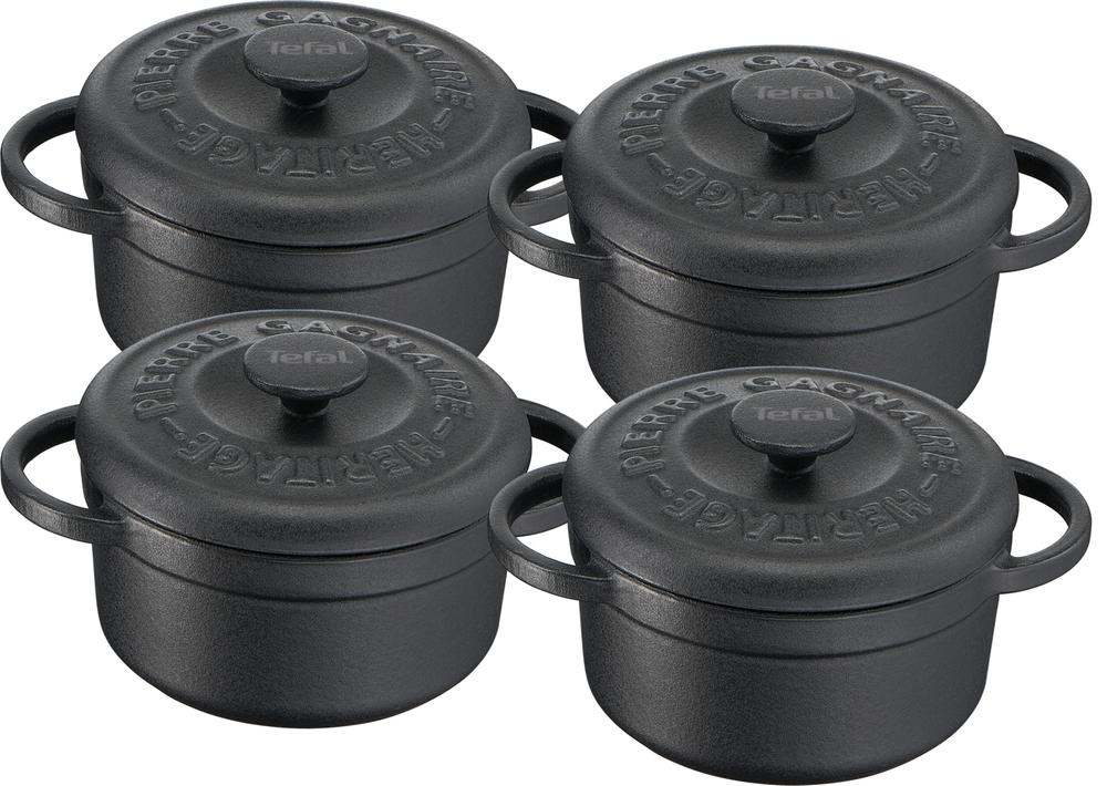 Набор Tefal Heritage 4 мини-кастрюли 10 см E223S404