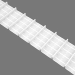 Шторная лента многокарманная 4338P (1:1,5) Oz-is Premium тканая 10 см/50м (8 карманов, корд-4 шнура)