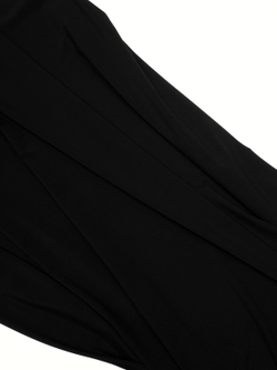 Микрофибра бельевая в рубчик матовая эластичная черная