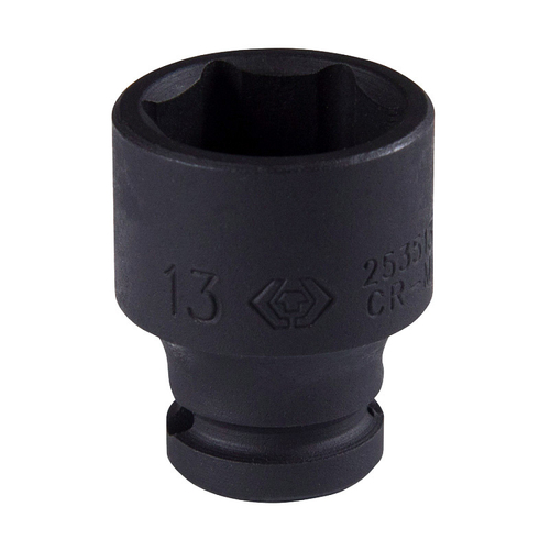 KING TONY (253513M) Головка торцевая ударная шестигранная 1/4", 13 мм