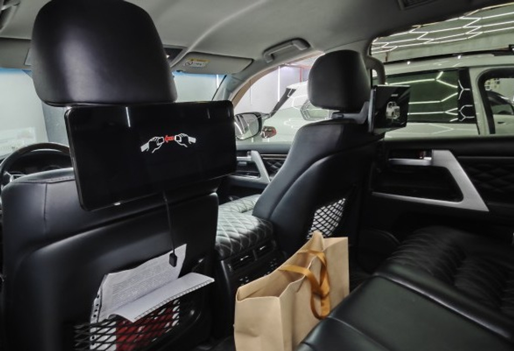 Комплект мониторов на подголовник для Lexus и Toyota - Radiola RDL-LC 1269 Black с сенсорным экраном 12,3” (1920 х 720 пикселей, Android 11, 8+128Gb, 4G)