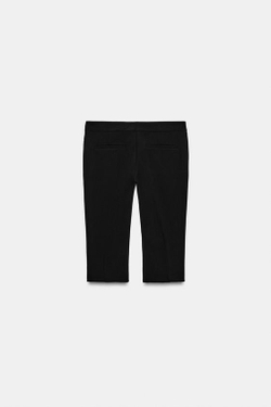 ZARA БРЮКИ КАПРИ, ЧЕРНЫЙ