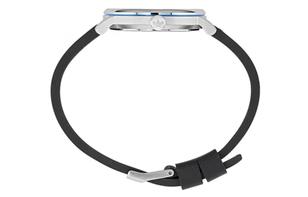 Adidas Originals STYLE Wrist Watch Quartz Movement Silicone Strap 38mm White Dial Men"s Watches 50m Water Resistant