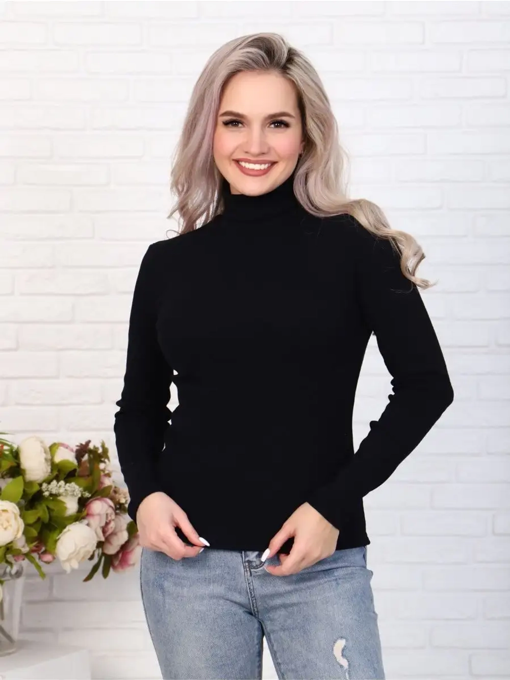 Водолазка в рубчик