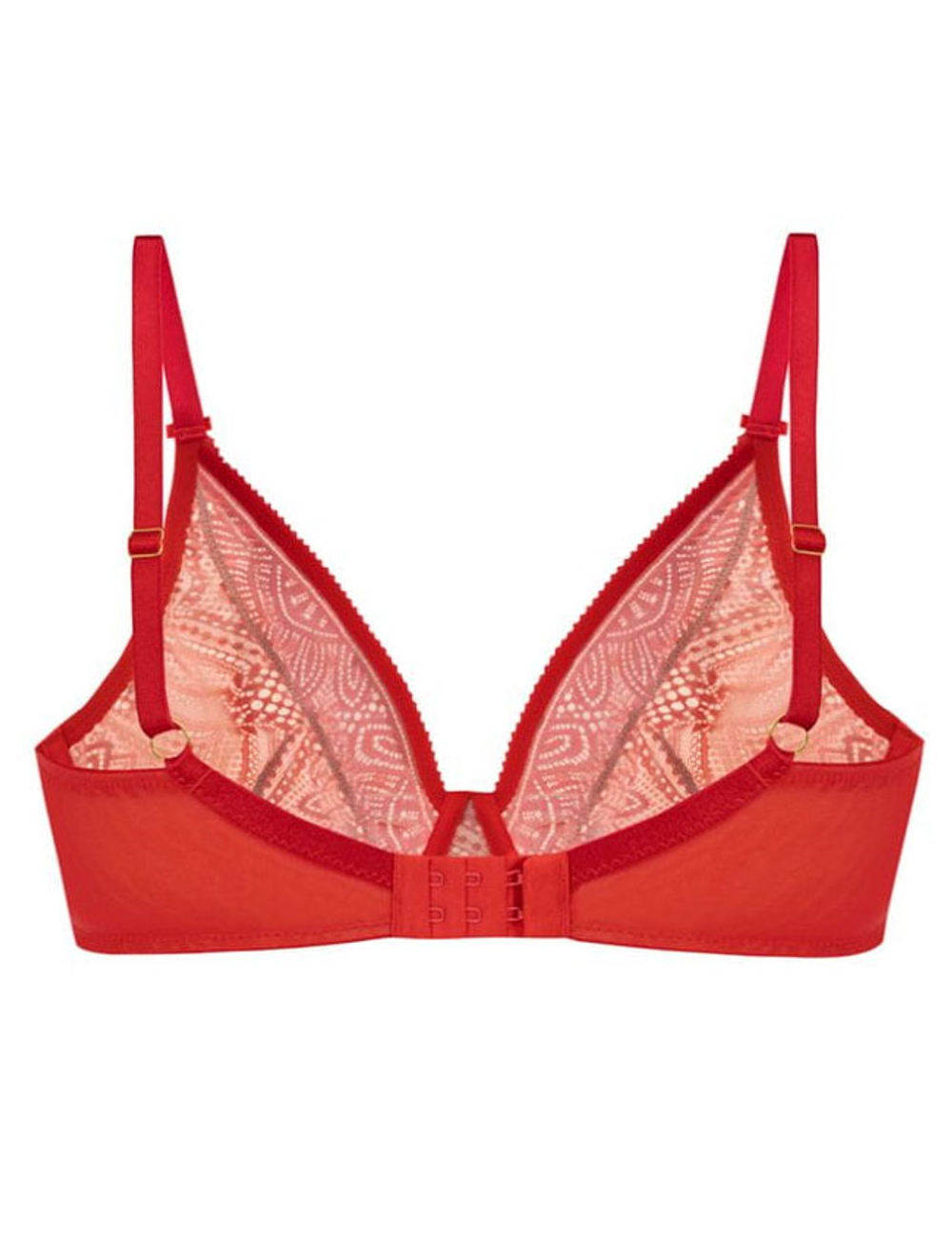 Кружевной бюстгальтер на косточках Mefemi DESIRE M bralette красный
