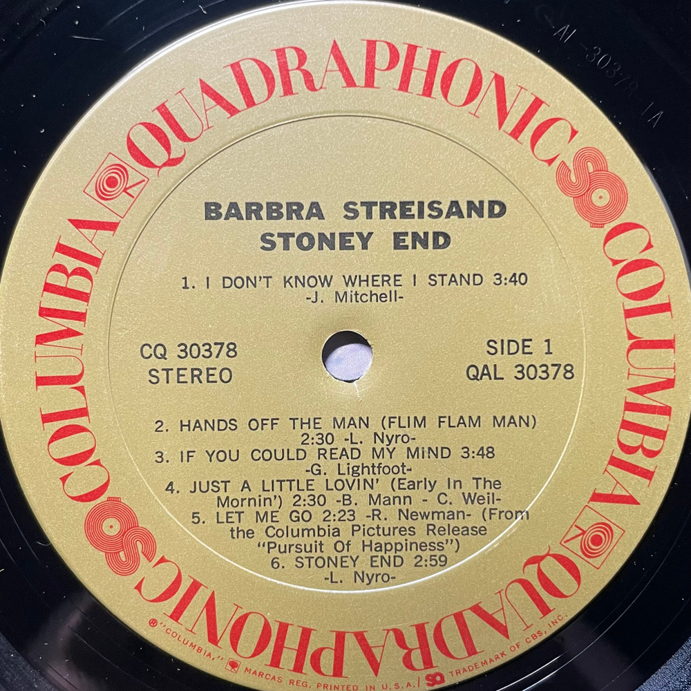 Barbra Streisand ‎– Stoney End (США 1972г.)