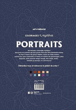 Раскраска по номерам Coloriages mysteres Disney - Портреты героев Диснея , 128стр.