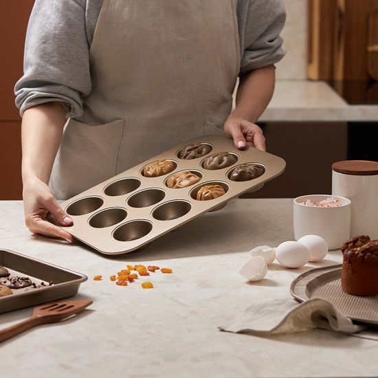 Форма для приготовления кексов и пирожных bake masters, 40х28 см