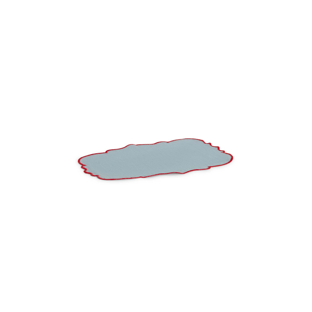 Набор плейсматов Bitossi Home Smerlo Light Blue/Red Rim, 33 x 48 см (2 шт.)