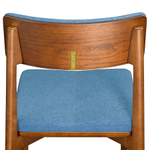 Стул aska, рогожка, орех/темно-синий