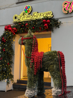 Лошадка из живой елки (нобилис)