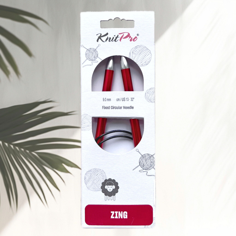 Спицы круговые Zing, 8мм/80см, KnitPro,(47136)