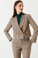 1810 Жакет женский (зеленая клетка)