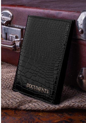 Обложка на паспорт и для автодокументов, кожаная