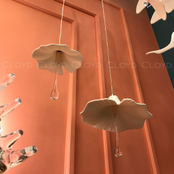 Подвесной светильник Cloyd SHANGRILA P1 / Ø16 см - керамика - золото (арт.11467)