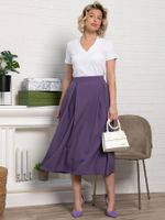 Юбка миди Мариэтта (фиолетовая) Ю14389-16М LT Collection