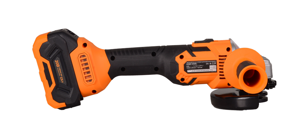 Углошлифовальная машина аккумуляторная Вихрь АУШМ-125/20Li (в комплекте 1 АКБ и ЗУ) в кейсе