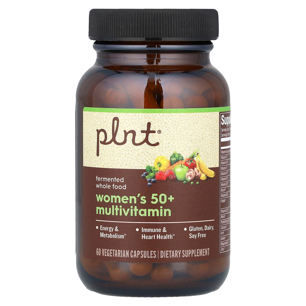 Plnt, Мультивитамины для женщин старше 50 лет, 60 вегетарианских капсул