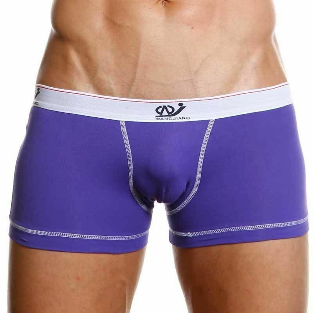 Мужские трусы боксеры фиолетовые WangJiang WG00137