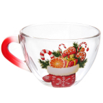 Чайная пара 200мл «Зимняя фантазия» 6 видов, в чемоданчике