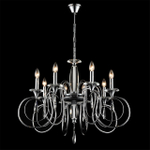 8032/8 CLASSI LN25 20 хром, металл/хрусталь Люстра подвесная Е14 8*40W 220V LAOKA