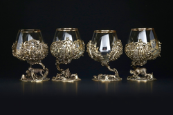 Набор бокалов «Охота Элит» 4 шт. в подарочном кейсе