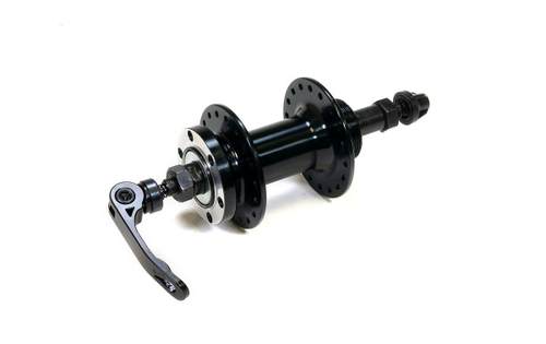 Втулка задняя WZ алюминий диск 6 болтов трещотка эксцентрик 36H ось 3/8''х135x145мм, серебристая