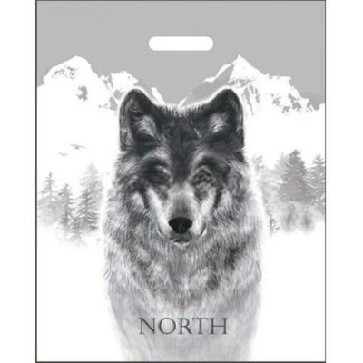 Пакет с прорубной ручкой ПВД 40х50 (80 мкм) "Север" (50/500 шт.) Интерпак