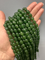 Нить бусин из тонированного кварца 7-8мм (галтовка)