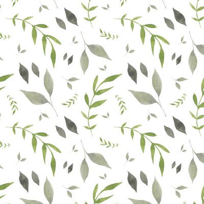 Орнамент из зеленых листьев