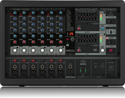 BEHRINGER EUROPOWER PMP560M активный микшер, 500 Вт, 6 каналов, процессор эффектов, функция подавления обратной связи, опции бес
