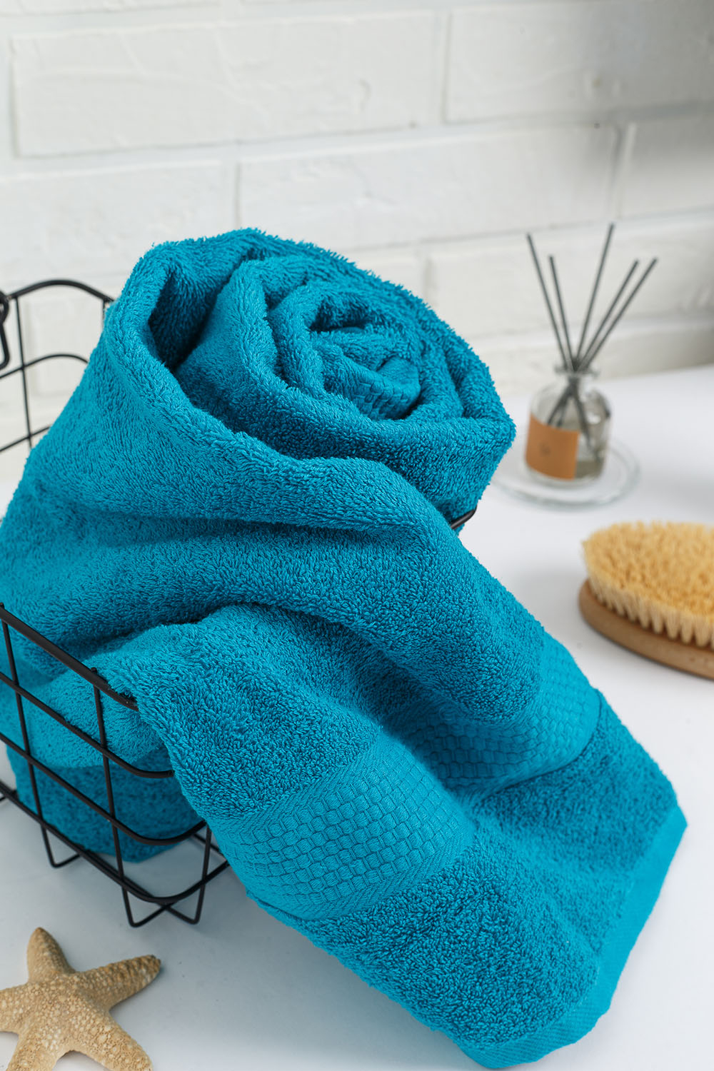 Полотенце махровое, г/к, 70х140, арт. 70-140 BS, 460 гр/м2, цвет: 504-сине-зеленый,