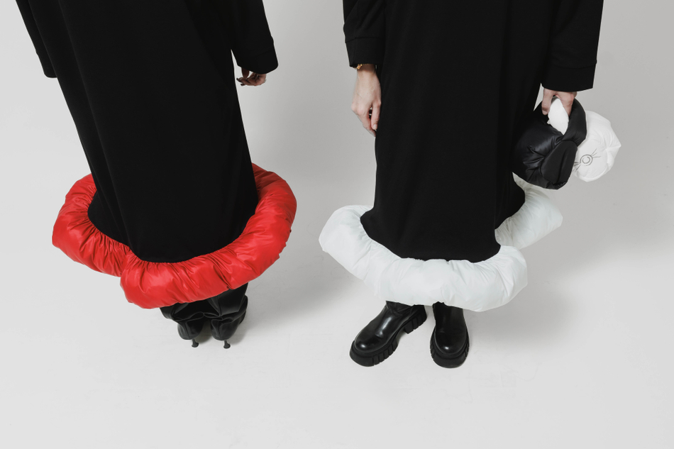 Платье Girls Thumbelina Dress with Long Sleeves, Short, Black and White