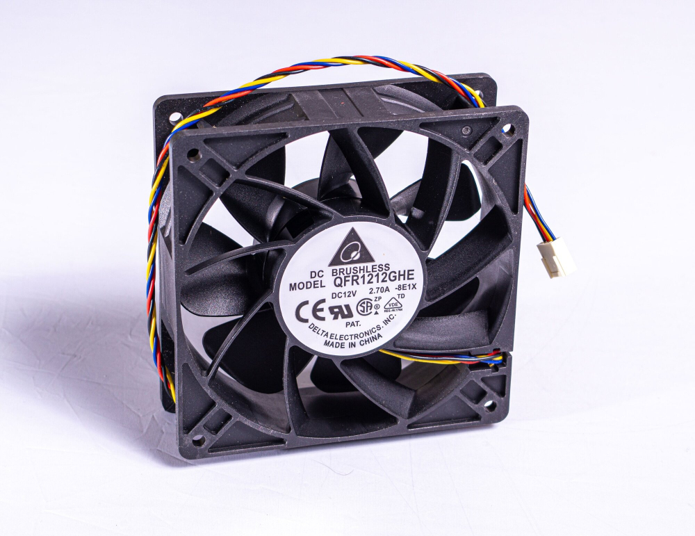 Вентилятор для корпуса DELTA QFR1212GHE 4-pin PWM 6000 об/мин 120x120x38mm