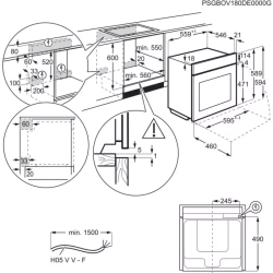 Встраиваемый электрический духовой шкаф Electrolux OEE6C71V