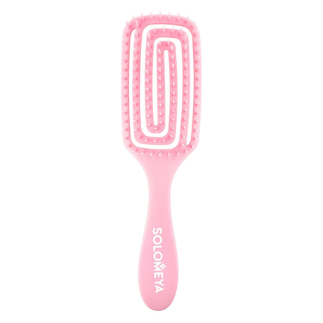 Solomeya Wet Detangler Mini Brush Rectangular Strawberry