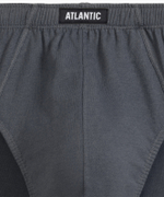 Мужские трусы слипы классика Atlantic, набор 5 шт., хлопок, тёмно-синие + тёмно-голубые + светло-зелёные + индиго + тёмно-голубые, 5SMP-003