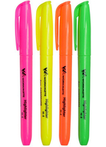 Набор текстовыделителей Workmate H-4, 1-4 мм, в PVC-пенале 4 цвета