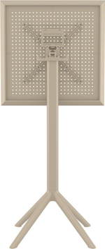 Стол пластиковый барный складной Siesta Contract Sky Folding Bar Table 60, бежевый