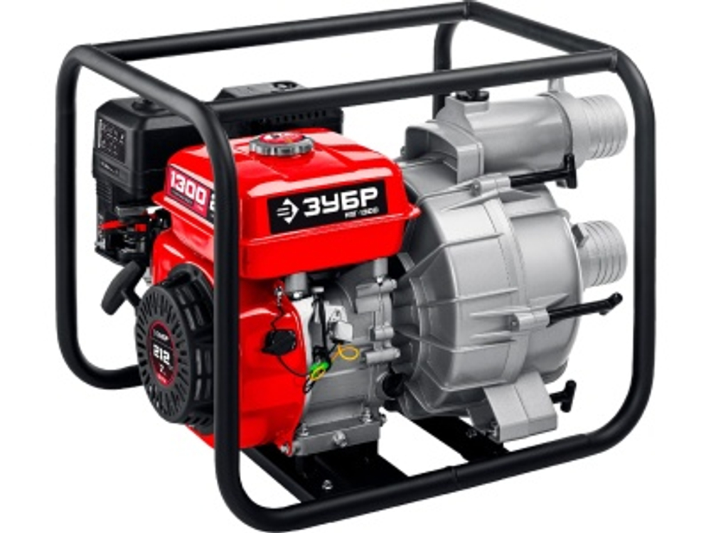 Мотопомпа бензиновая ЗУБР МПГ-1300 1300л/мин. для грязной воды